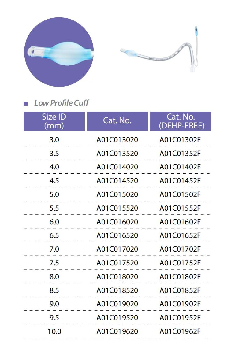 Wholesale Medical Use High Volume Low Pressure Cuff Endotracheal Tube Nasal Preformed