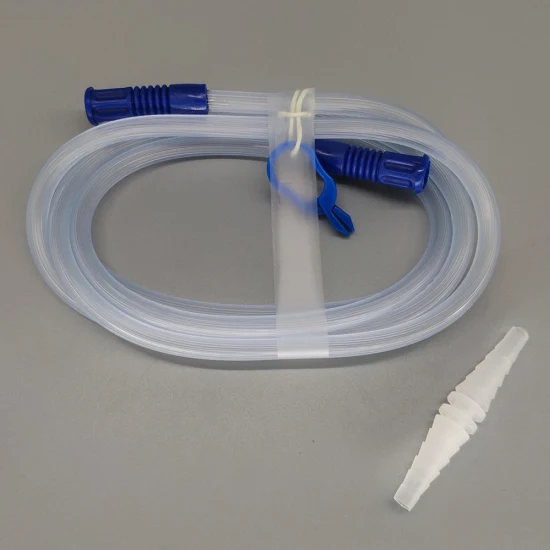 180cm 라텍스 프리 의료용 PVC 흡입 연결 튜브